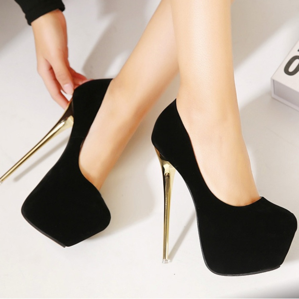 Elegant Black Stiletto Heels